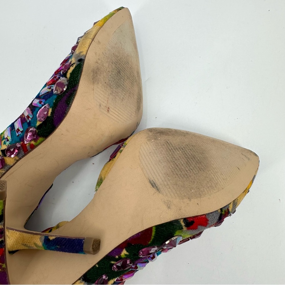 STEVE MADDEN Heels GALACTIK Womens 7.5 M Rhinestone Colorful Stilettos DAMAGE - Picture 10 of 15
